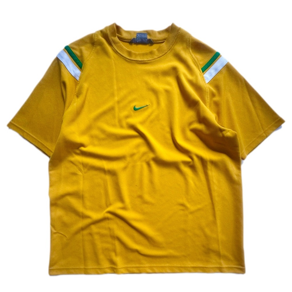 Nike Yellow Short Sleeve Tee with Performance Material